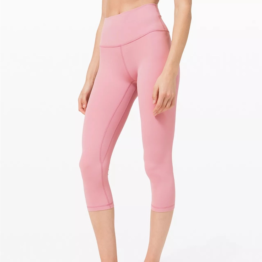 Lululemon Align High-Rise Crop 21’’ in “Pink Taupe”
